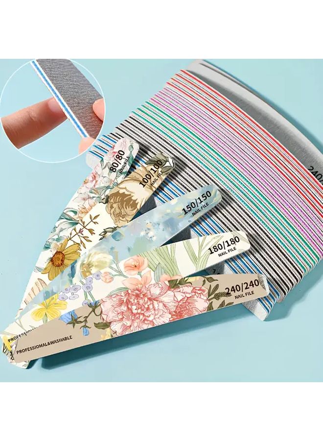 5PCS 240 Grit Double Sided Nail Files For Manicure And Pedicure Long Lasting - Image 3