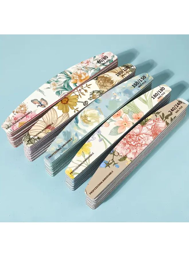 5PCS 240 Grit Double Sided Nail Files For Manicure And Pedicure Long Lasting - Image 2