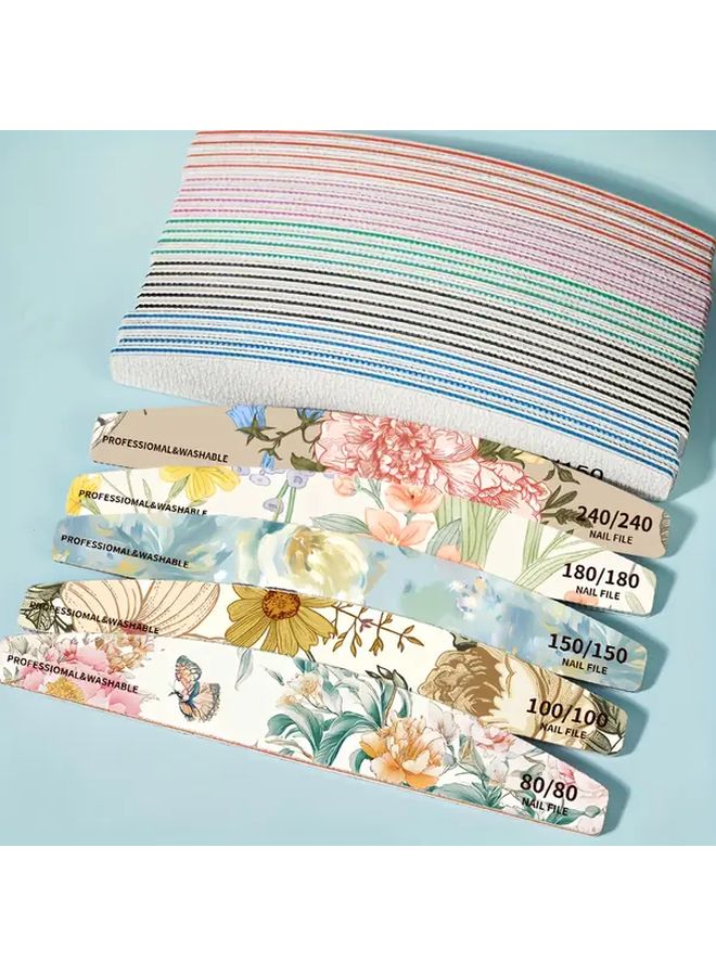 5PCS 240 Grit Double Sided Nail Files For Manicure And Pedicure Long Lasting - Image 4