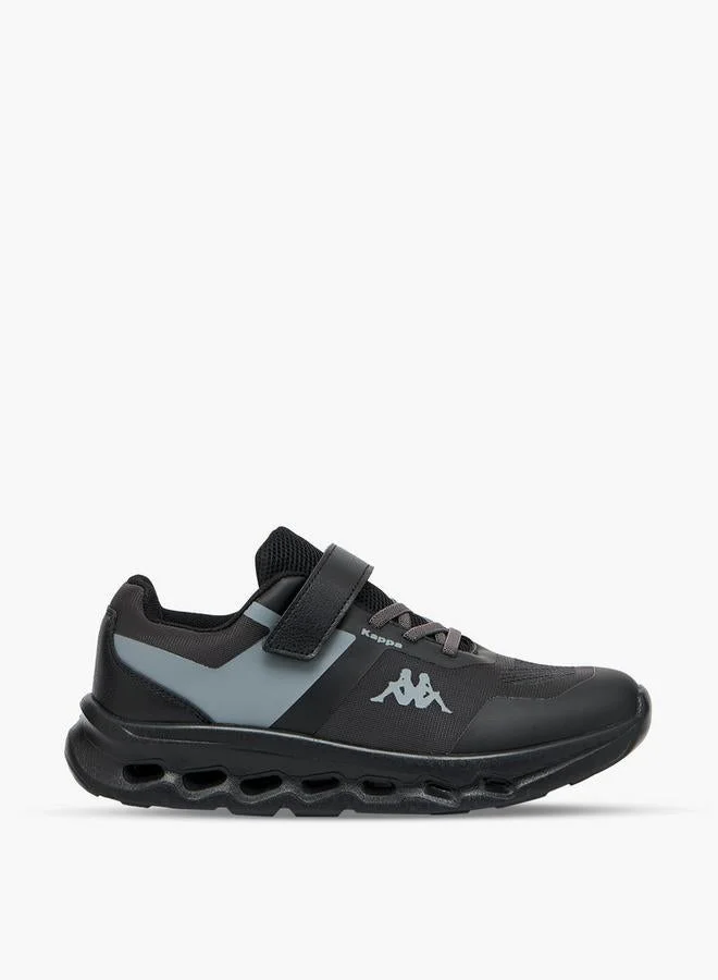 Kappa Boys Logo Print Hook & Loop Sports Shoes