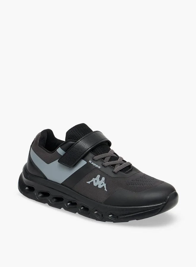 Kappa Boys Logo Print Hook & Loop Sports Shoes