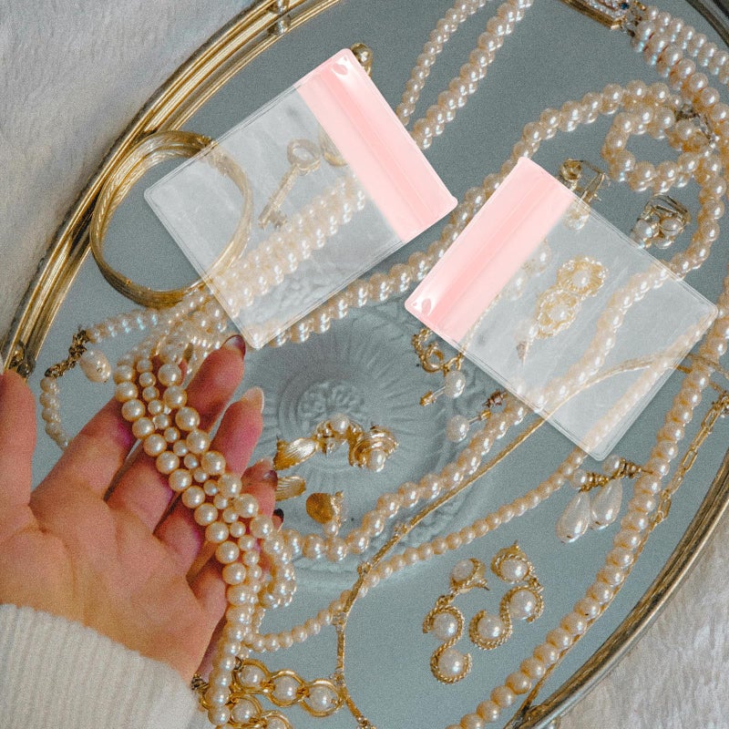 Acrylic Jewelry Organizer Box With Anti Tarnish PVC Seal Bags For Necklaces Earrings Bracelets - Image 5