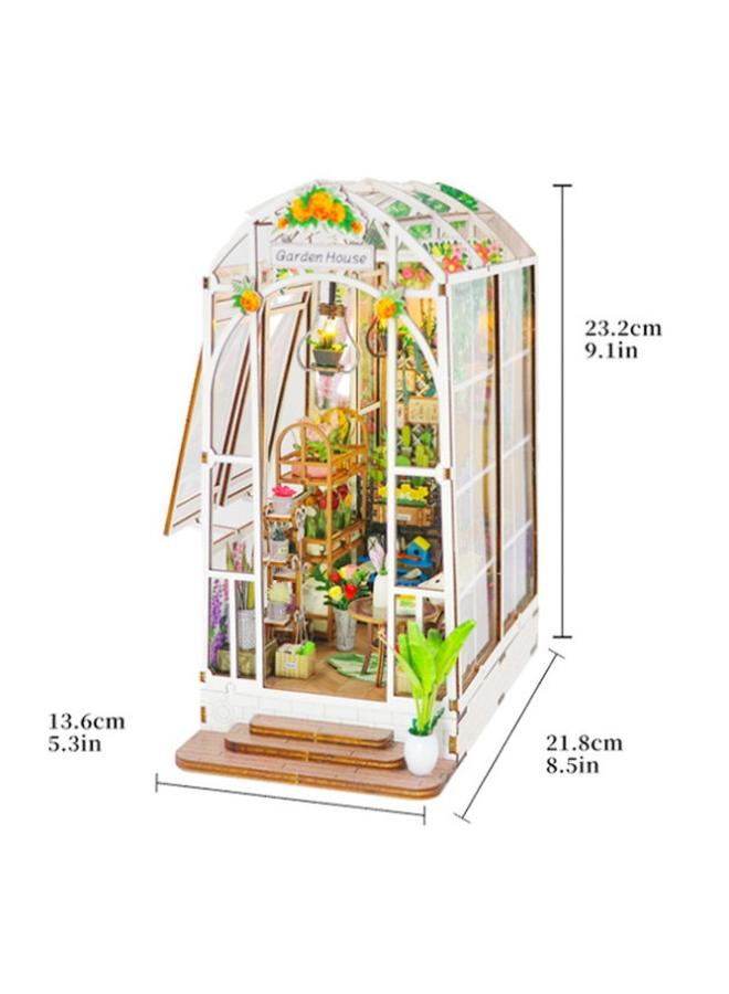 الأزرق جي دبليو Hongda Diy House Garden House 3d مجموعة يدوية من نماذج البناء المكتوبة وهدايا الألعاب - Image 5