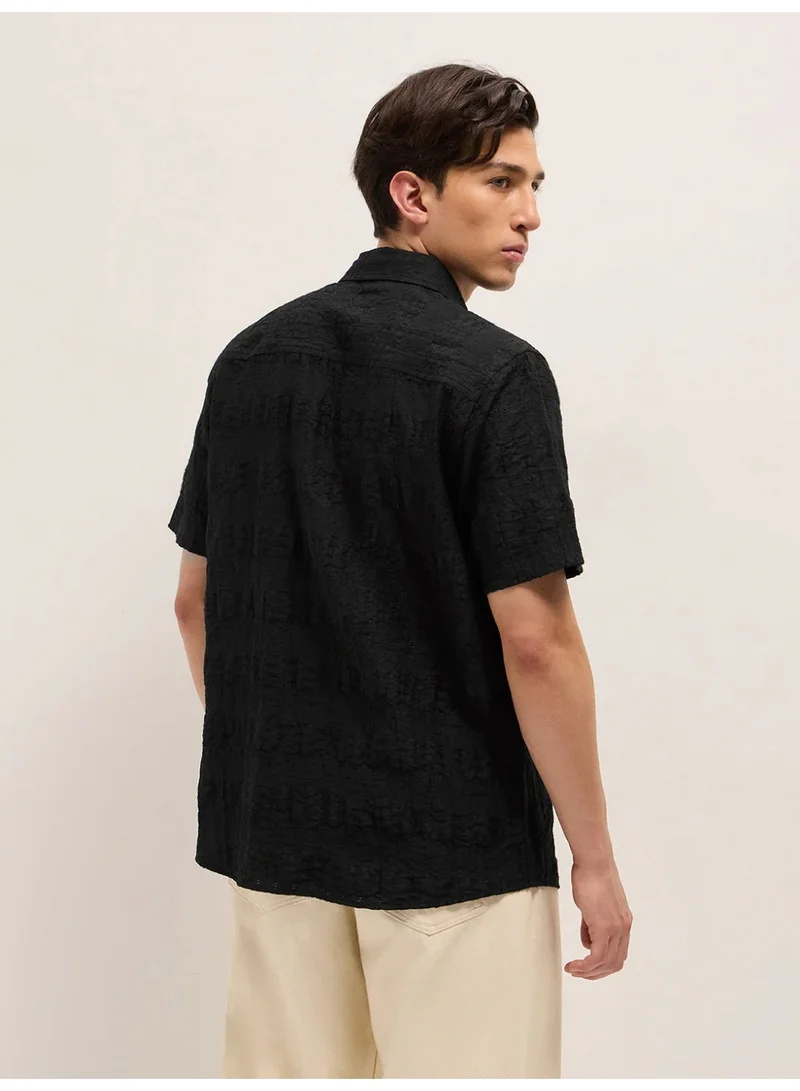 THE BEAR HOUSE  Men’s Classic Short Sleeve Casual Shirt – Lightweight, Breathable, and Designed for a Smart Yet Easygoing Look All Day Long for Men | Best Price UAE