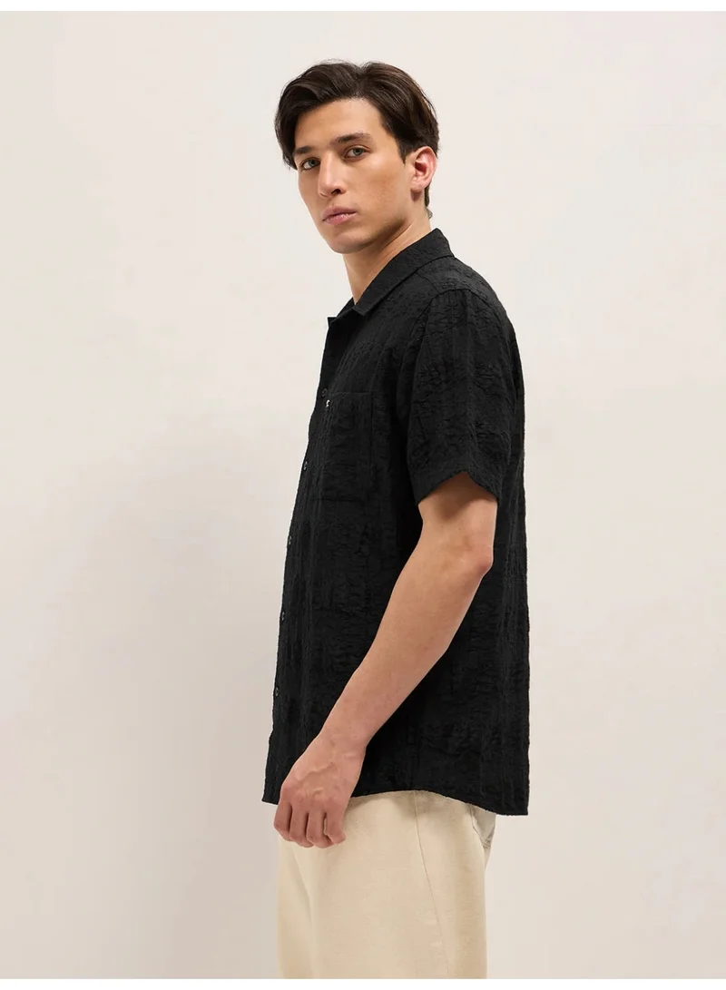 THE BEAR HOUSE  Men’s Classic Short Sleeve Casual Shirt – Lightweight, Breathable, and Designed for a Smart Yet Easygoing Look All Day Long for Men | Best Price UAE