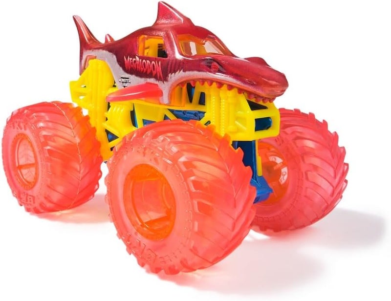 Monster Jam Megalodon Die-Cast Monster Truck, 1:64 Scale Toy Vehicle with Authentic Graphics and BKT Tires, Collectible Truck for Kids Ages 3+ - Image 2