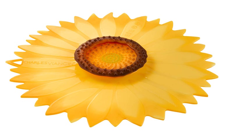 Charles Viancin - Sunflower Lid Gift-Box - Set of 4 Silicone Lids for Food Storage and Cooking - 11''/28cm + 9''/23cm + 6''/15cm + 4''/10cm - Airtight Seal on Any Smooth Rim Surface - Image 3