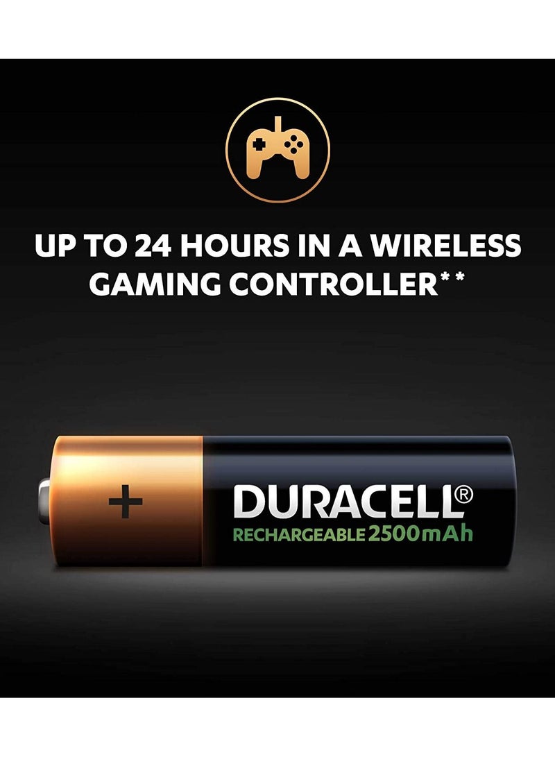 DURACELL AA & AAA With Battery Charger 6AA & 2AAA Rechargeable Batteries - Image 2