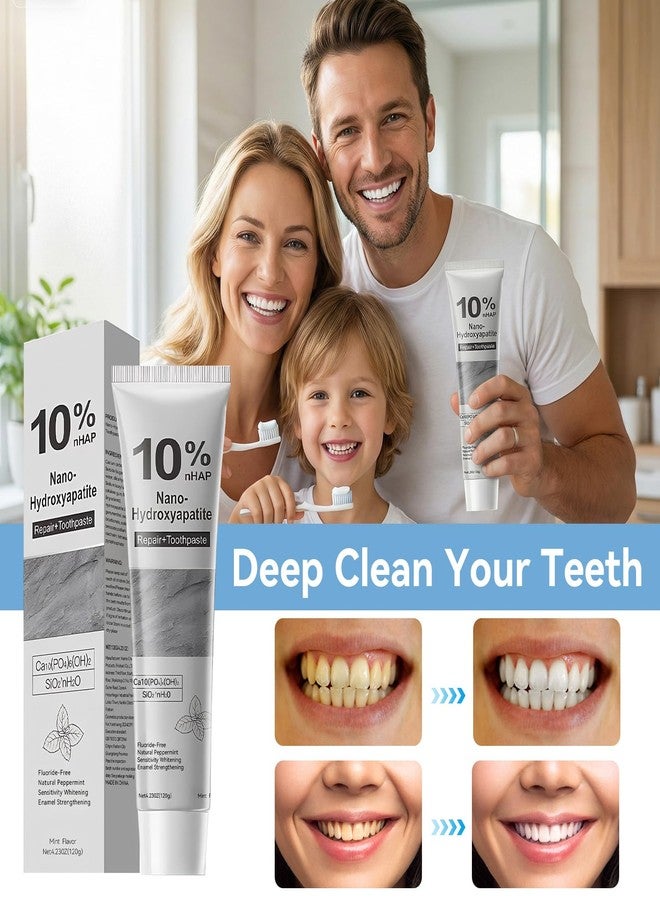 yeklike 10% Nano Hydroxyapatite Toothpaste - Fluoride Free Mint Toothpaste,Protects and Strengthens Teeth,Natural Cleaning Oral for Adults-4.23 oz(2 Pack) - Image 5