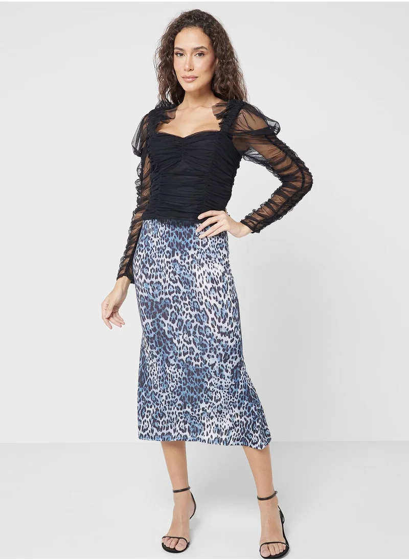 French Connection Sweetheart Neck Top