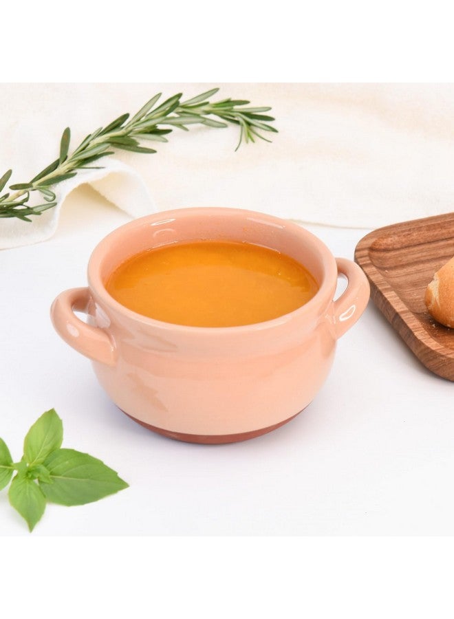 Vumdua Vumdua French Onion Soup Bowls, 16 Oz Soup Bowls with Handles Ceramic Soup Crocks for Chilli, Cereal, Cereal, Pot Pies - French Onion Soup Crocks, Oven, Broil & Dishwasher Safe, Multicolor, Set of 4  - Image 5