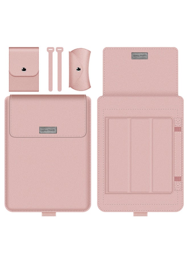 Generic - Suitable For Apple MacBook13 Laptop Bag 15.6 Lenovo Xiaoxin Four-piece Bracket Inner Bag-Color:Rose Gold-Applicable Model:16/17 Inch Universal (with Medium Package) - Image 1