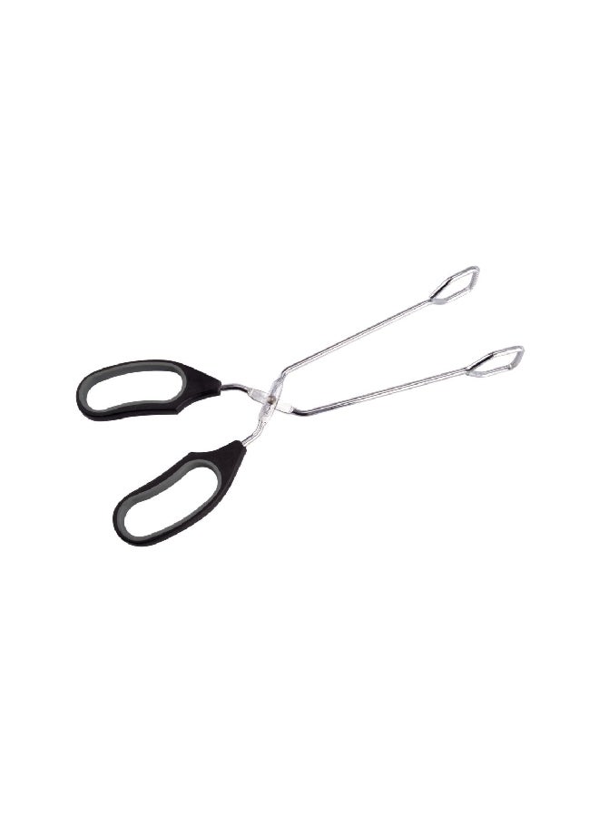 Chef Craft Serving Tong Black and Silver 3.25 x 12 Inch 21591 - Image 1