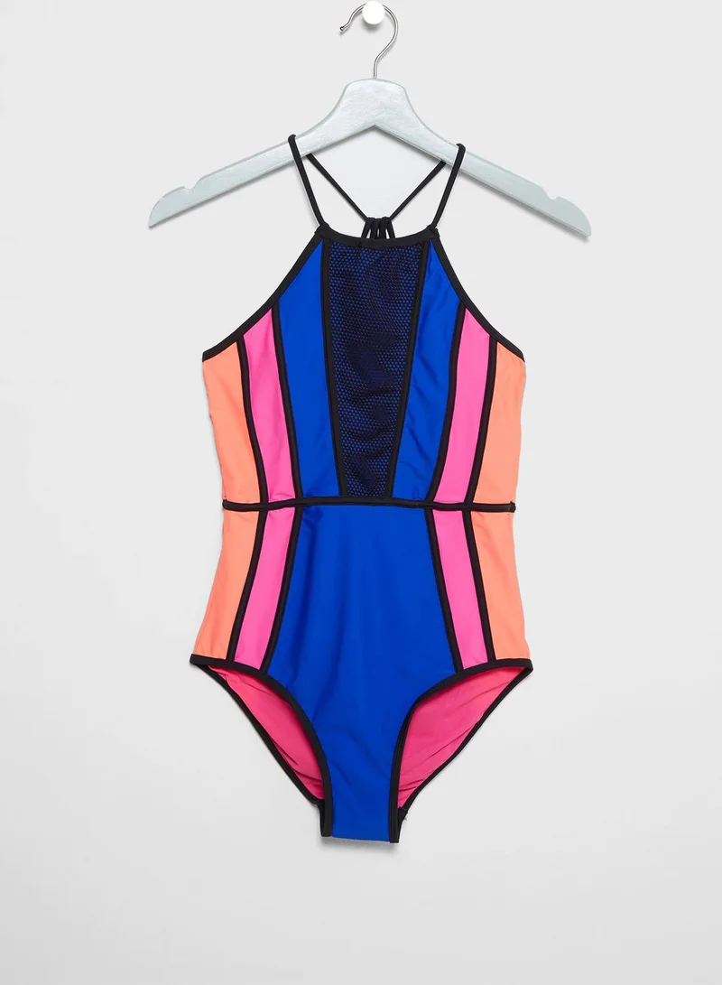 NEW LOOK Tween Color Block Swimsuit
