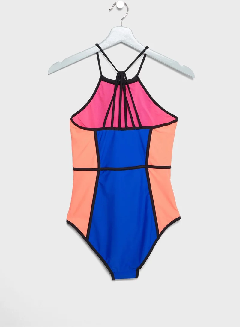 NEW LOOK Tween Color Block Swimsuit