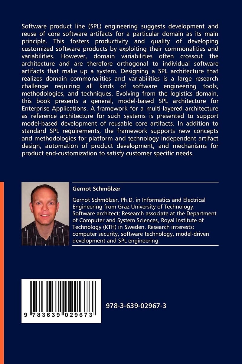 VDM Verlag Dr. Mueller E.K. Software Product Line Architecture for Enterprise Applications - Image 2
