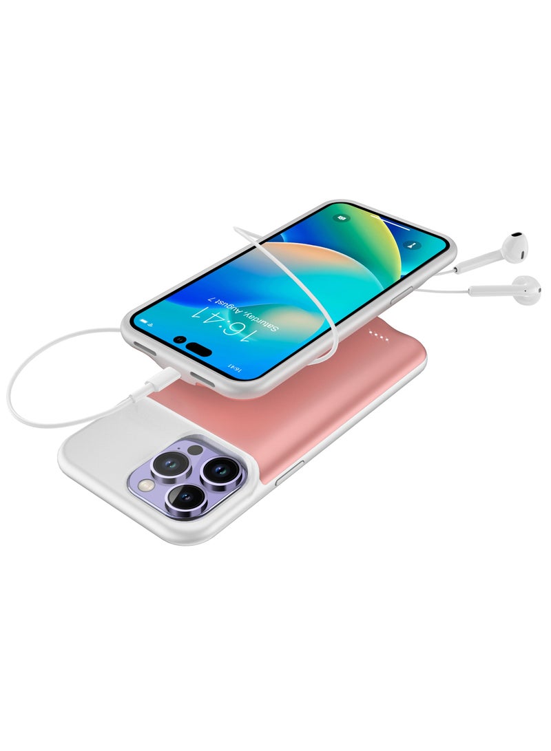 Raxoom 8500mAh Battery Case Cover Rechargeable Extended Power Bank Wireless for IPhone 14 Pro Max - Image 3