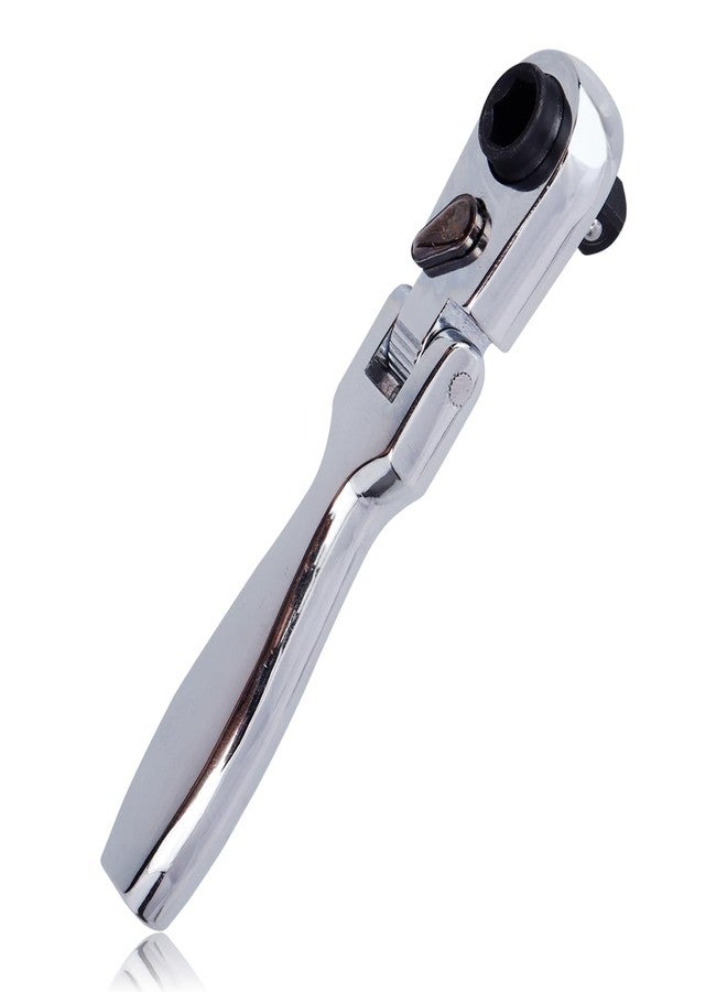 Mesee 1/4" Drive Ratchet Wrench, 2-In-1 Hex Bit Driver & Socket Wrench Flex Head Ratchet 72-Tooth Reversible Ratchet Wrench Mini Ratcheting Spanner Hand Repair Tool - Image 1