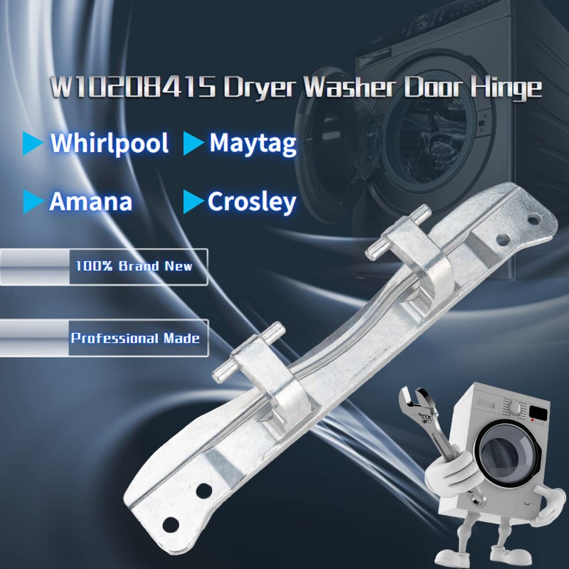GEATaaT مفصل باب غسالة W10208415 متوافق مع مجفف وغسالة ويرلبول/Amana/Maytag/Crosley الأمامي واستبدال # Wpw10208415 1872427 Ap6017115 Ps11750410 Ea11750410 - Image 2