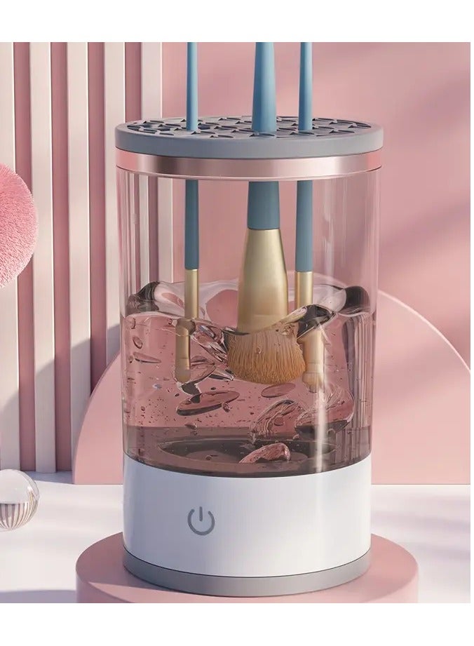 Goolsky منظف فرش المكياج الكهربائي القابل لإعادة الشحن - أوتوماتيكي، سريع التجفيف، آلة دوارة صغيرة لجميع أحجام فرش المكياج - أداة تنظيف سهلة، لطيفة، وعميقة مع صيانة سهلة - Image 1