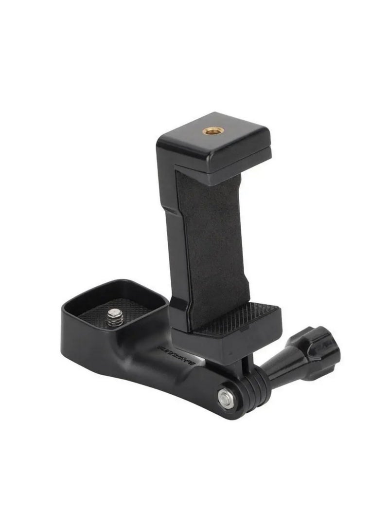 For Osmo Pocket 3 Phone Holder Front Mount Adapter with 1/4 Screw Hole for Tripod Use Stable Protective Bracket and Multi Functional Expandable Phone Clip for Cycling Car Desktop Stand - Image 1