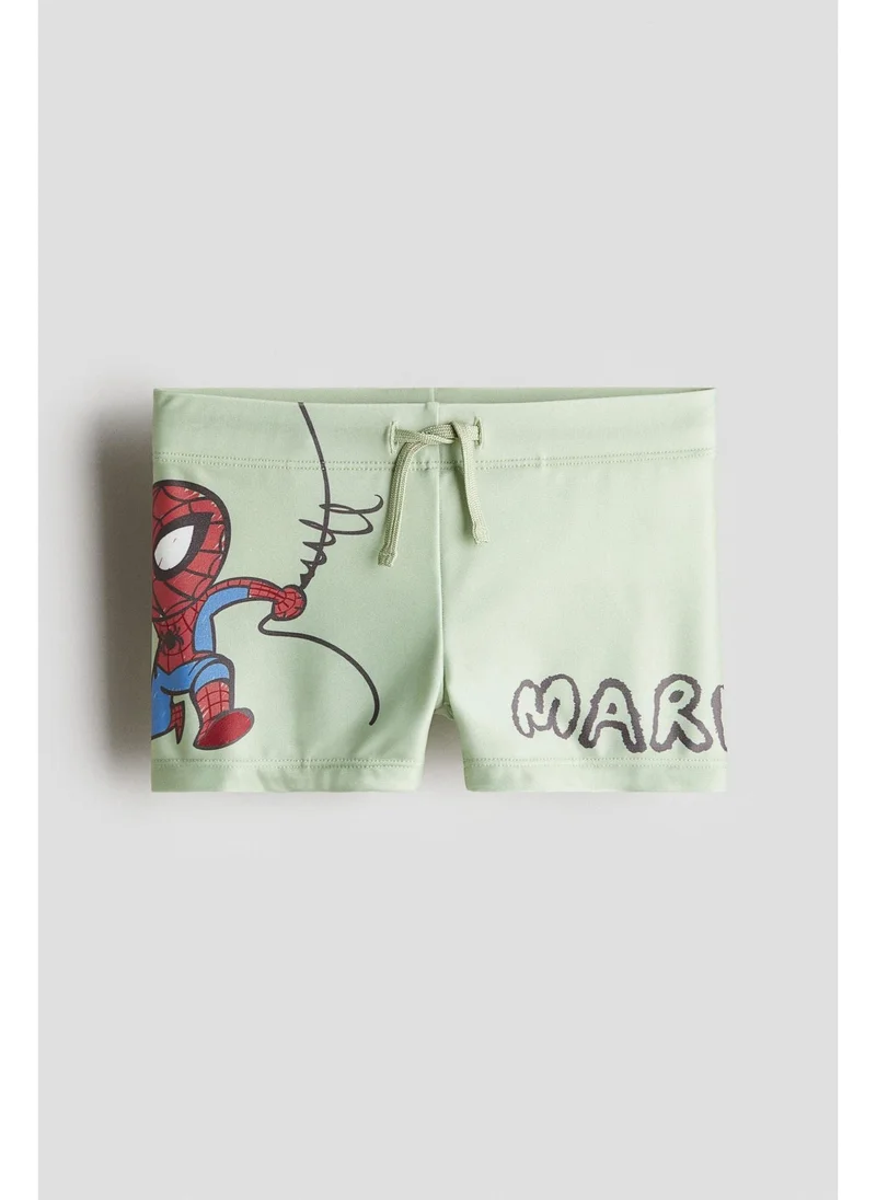اتش اند ام Printed swimming trunks