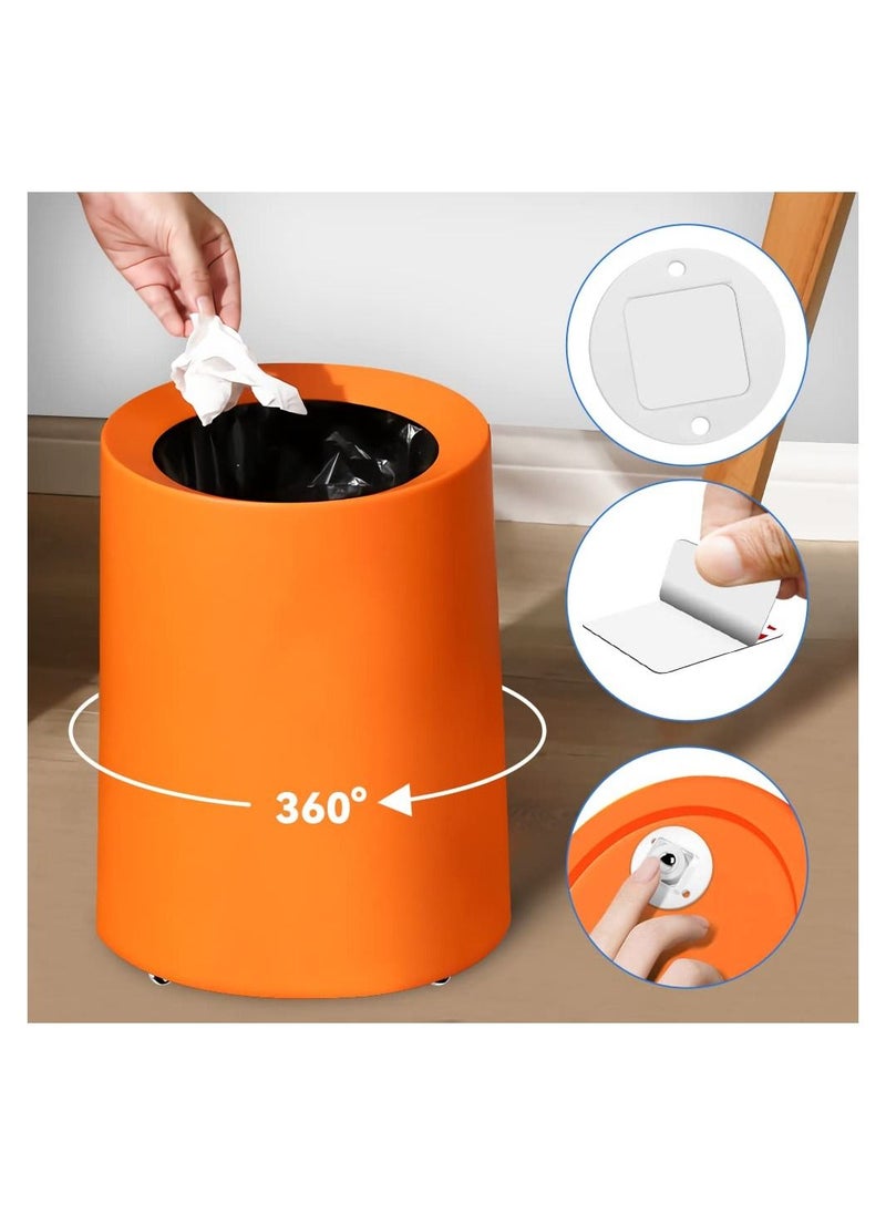 KASTWAVE 16 Pcs Self Adhesive Caster Wheels, Mini Swivel Wheels Stainless Steel Paste Universal Wheel 360 Degree Rotation Sticky Pulley for Bins Bottom Storage Box Furniture Trash  - Image 5