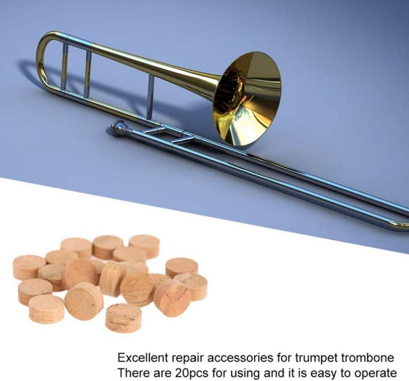 EXCEART 5Pcs Trombone Cork Pads Trombone Water Key Cork Spit Valve Cork For Musical Instrument Accessories - Image 2