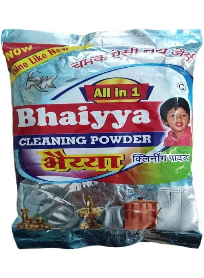 BUYEASY All In One Bhaiyya Cleaning Powder for furniture, tile,steel,aluminium,pital,tamba utensile cleaning powder/cleaning powder for utensils/cleaning powder for silver items -200gms PACK of 5 - Image 1