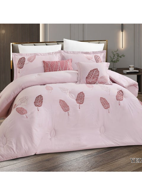 hours comforter set with soft silky fabric 100% cotton and a modern and distinctive pattern that satisfies all tastes 8 pieces king size