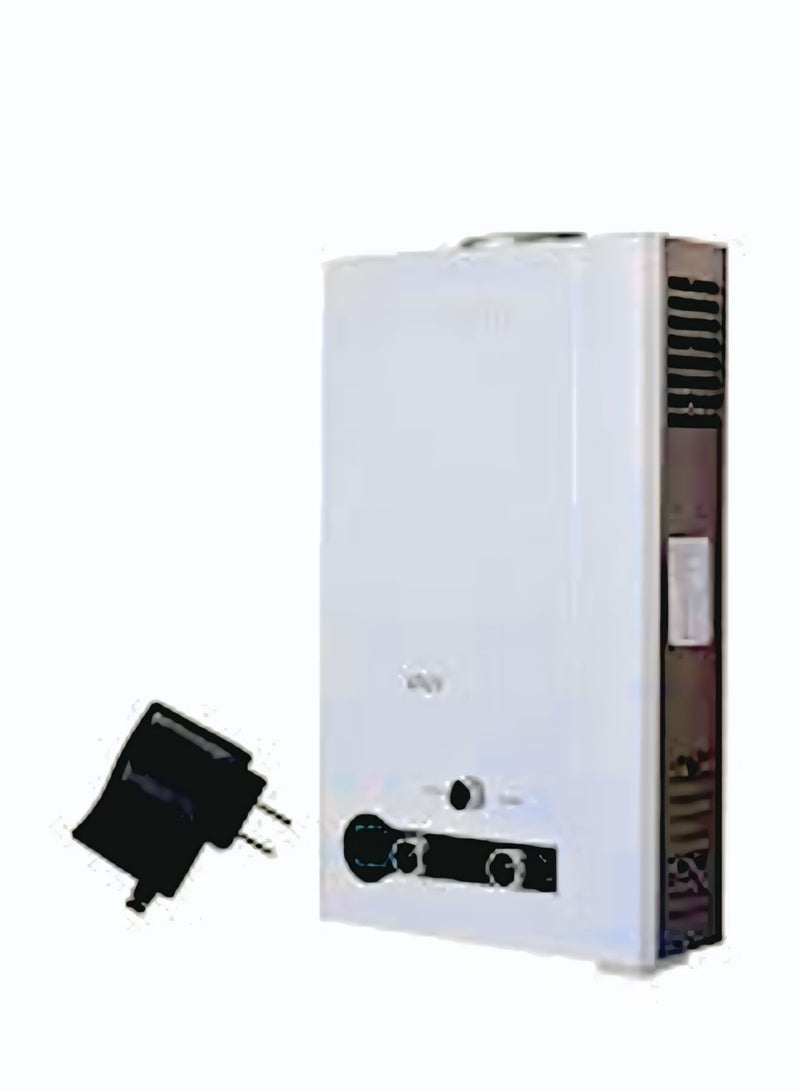 Techno H0612122 Techno 6 Liter White Digital Gas Heater Lotus