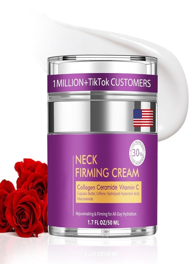 YTDB Neck Cream for Tightening and Firming, Fast-Absorbing Anti-Aging Neck & Face Cream with Collagen & Peptides, Visible Results in Days, Daily Moisturizing for Neck, Face & Chest, 1.7 Fl Oz - Image 1