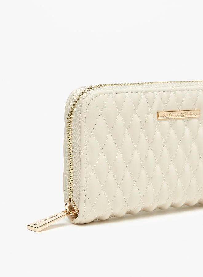 فلورا بيلا من شو إكسبرس Women's Quilted Zip Around Wallet