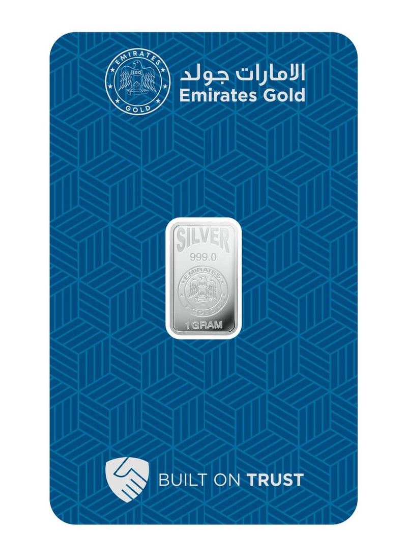 Emirates Gold Emirates | 1g Pure Silver Bar 999 - 1 Gram  - Image 1