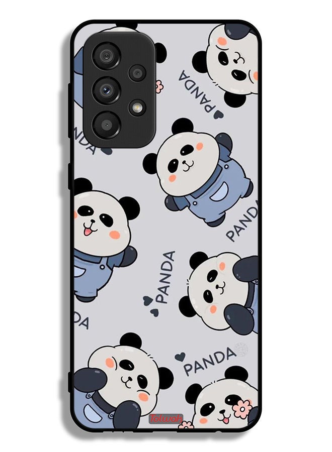 Tolwak Samsung Galaxy A33 5G Protective Case Cover Pattern Of Pandas - Image 1