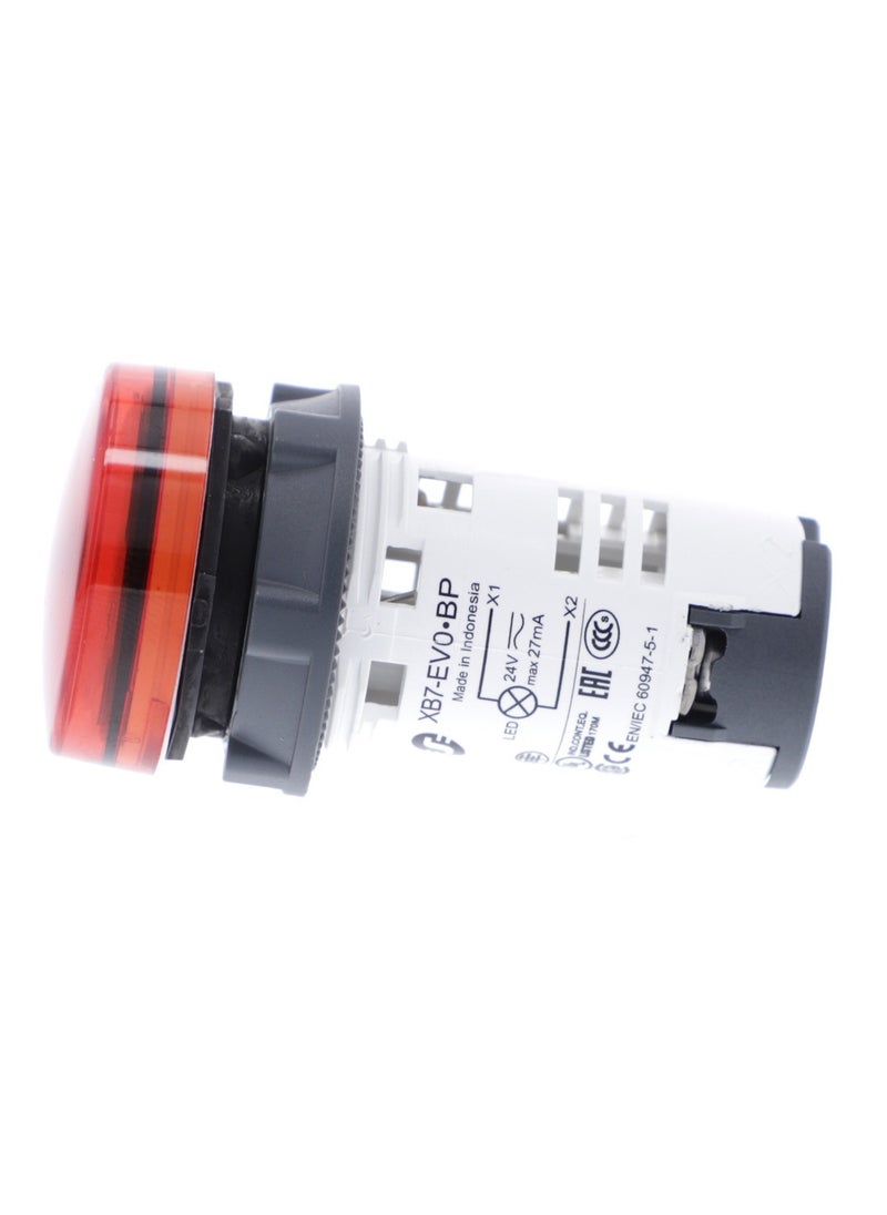 Schneider Electric - Monolithic pilot light, plastic, red - Image 1