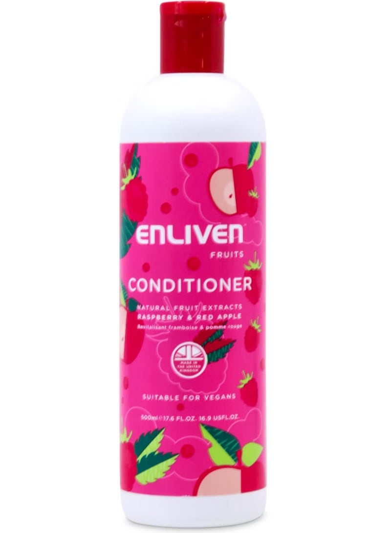 إنليفين بلسم الشعر بالفواكه مع التوت والتفاح الأحمر 500 مل