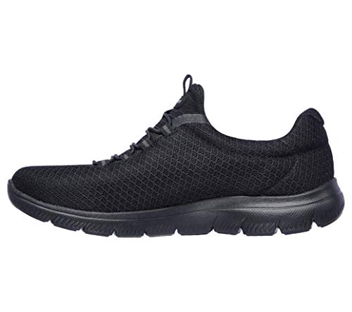 Skechers womens Summits Sneaker, Black, 7.5 Wide US - Image 5