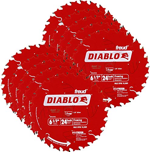 Diablo Freud D0624A Diablo 6-1/2-inch 24T ATB Perma-Shield Framing Saw Blades, 10-Pack - Image 4