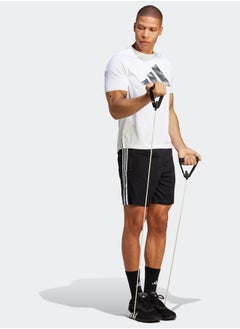 Adidas Train Essentials Piqué 3-Stripes Training Shorts  - Image 3