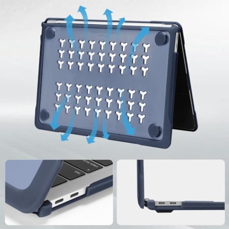 Compatible with MacBook Air 13 inch Case 2022 2021 2020 2019 2018 A2337 M1 A2179 A1932, Soft TPU Bumper Anti-Fingerprint Plastic Hard CaseKeyboard Cover for MacBook Air 13.3 - Image 5