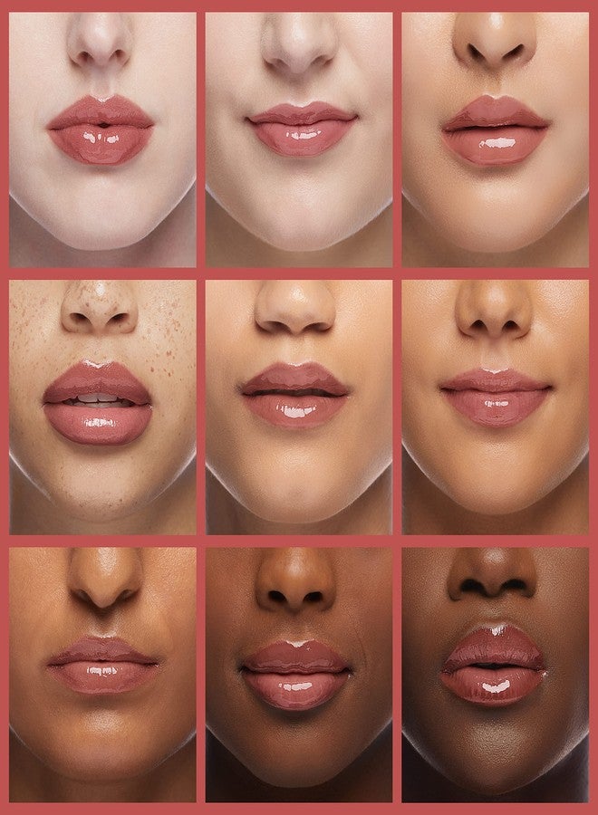Gecomo Hydrating Lip Glow Oil, Lip Oil Gloss Transparent Toot Tinted Nourishing Long Lasting Repairing Lightening Lip Lines (ROSEWOOD) 0.2 OZ - Image 4