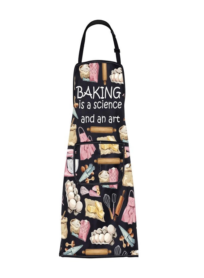 BNQL Baking Apron Baking Gifts for Bakers Pastry Chef Gifts Baking Lover Gifts Baking Is a Science And An Art Cooking Aprons - Image 1
