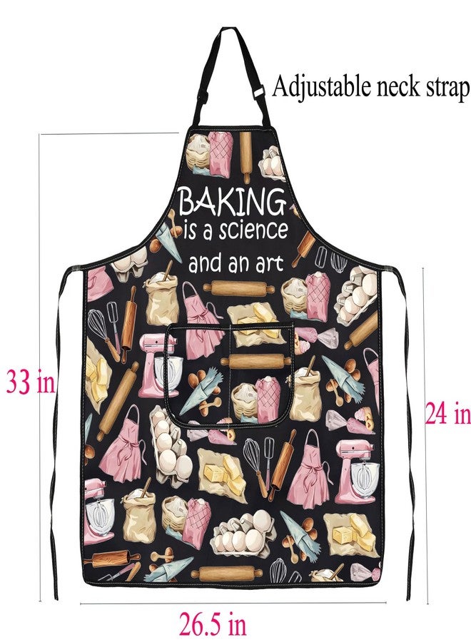 BNQL Baking Apron Baking Gifts for Bakers Pastry Chef Gifts Baking Lover Gifts Baking Is a Science And An Art Cooking Aprons - Image 2