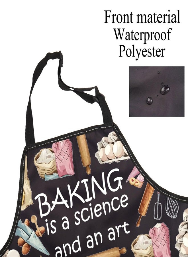 BNQL Baking Apron Baking Gifts for Bakers Pastry Chef Gifts Baking Lover Gifts Baking Is a Science And An Art Cooking Aprons - Image 3