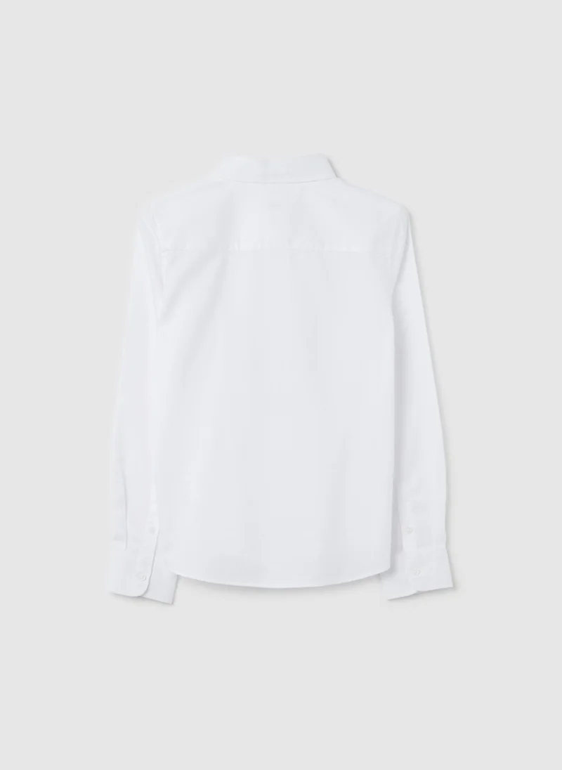 Ovs Shirt In Solid Colour Cotton