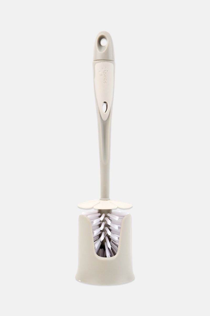 COOK WITH COLOR Bottle / Dish Brush With Holder, Grey - Image 1