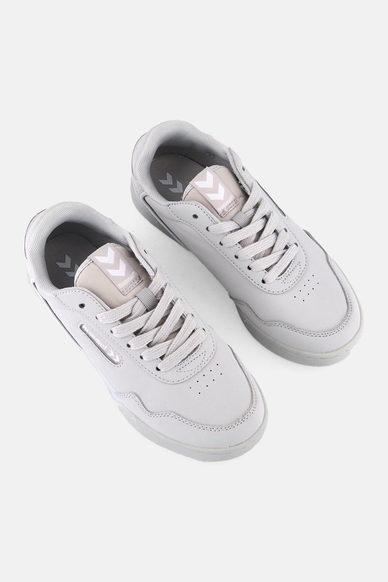 Hummel Kids Girl Forli Tonal Lace Up Outdoor Shoes, Grey - Image 4