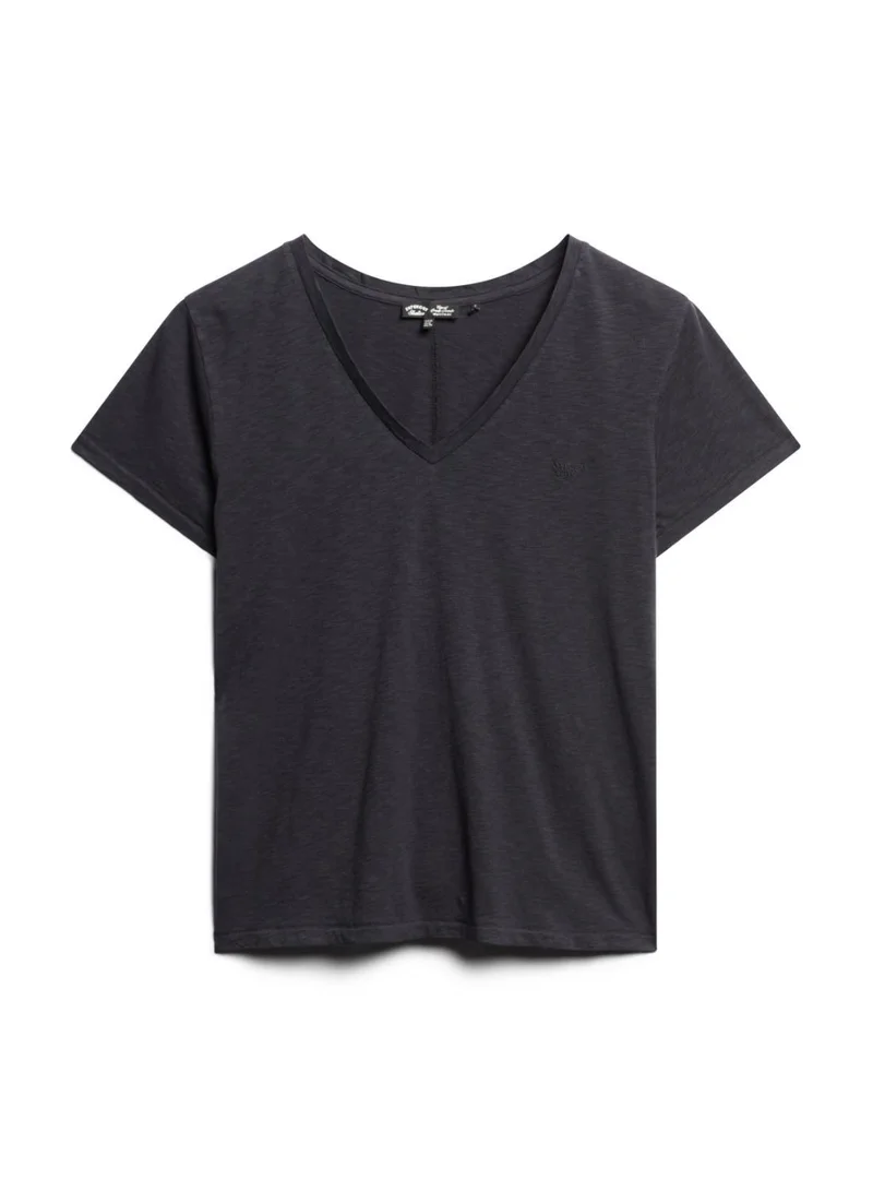 Superdry Studios Slub Emb Vee Tee