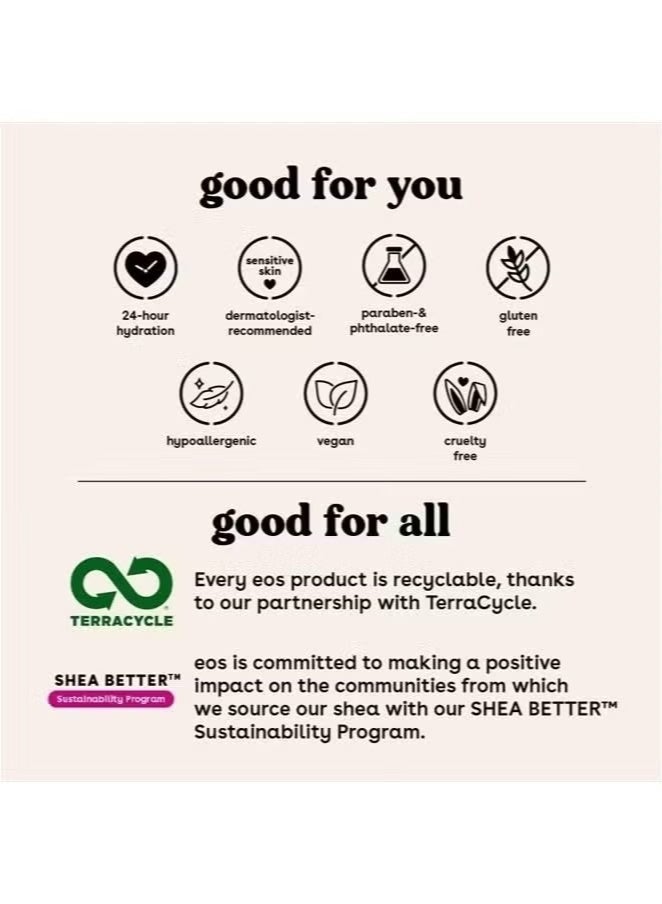 EOS Shea Better Body Lotion- Vanilla Cashmere, 24-Hour Moisture Skin Care, Lightweight & Non-Greasy, Made with Natural Shea, Vegan, 16 fl oz - Image 2